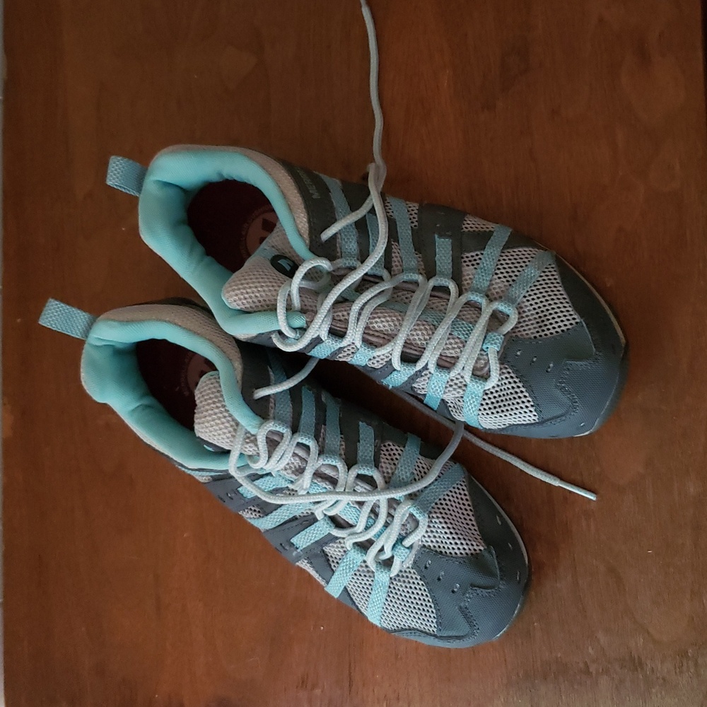 Merrell Mykos Aquatic Women's Athletic Shoes in Gray and Light Blue EUC - Picture 6 of 11